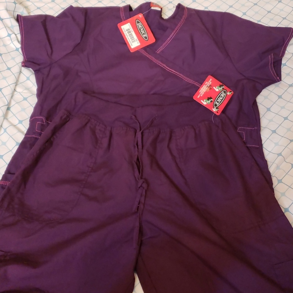 Eggplant scrub 2 piece